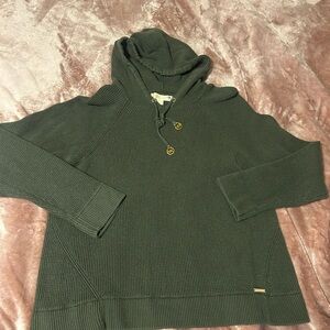 Michael Kors Green Hooded Jacket